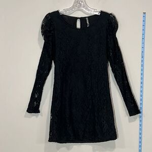 Sexy Black Lace Mini Dress By Charlotte Russe. Size Medium.